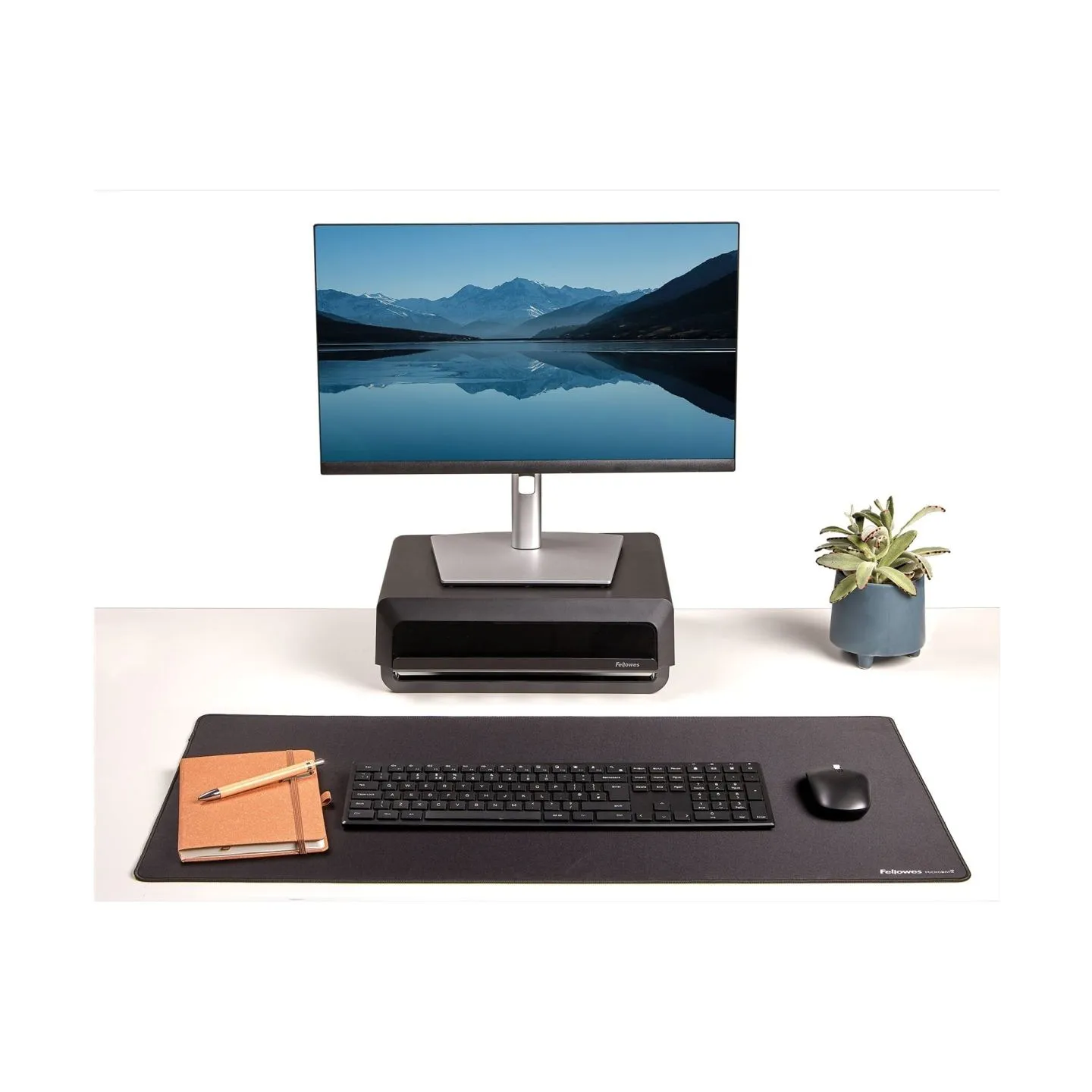 Fellowes Desk Mat | Breyta | 800 x 400 x 2.5 mm | Black