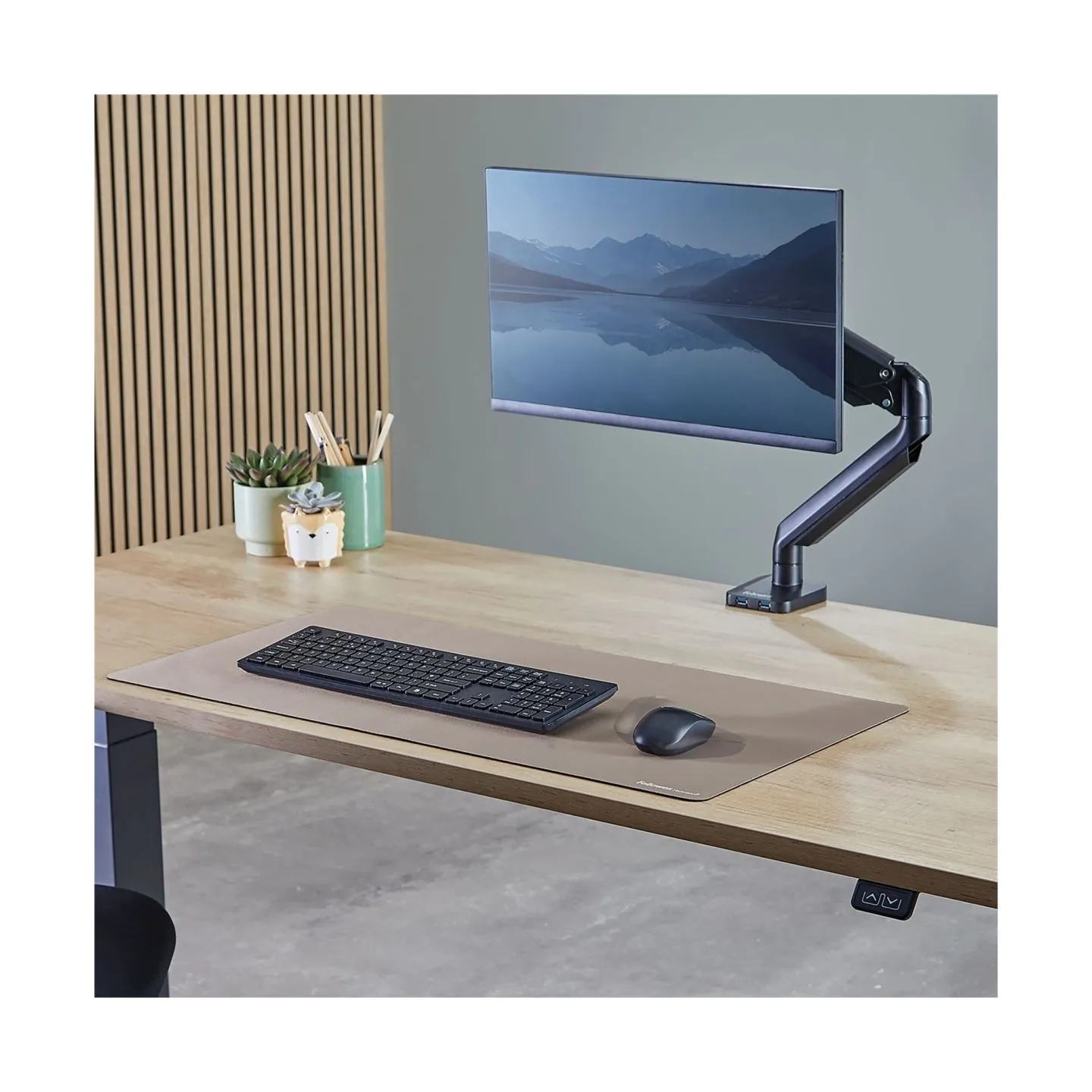Fellowes Desk Mat | Breyta | 800 x 400 x 2.5 mm | Sand