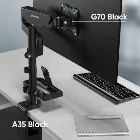 Onkron DESK MOUNT ACC ORGANIZER/BLACK A35-B ONKRON