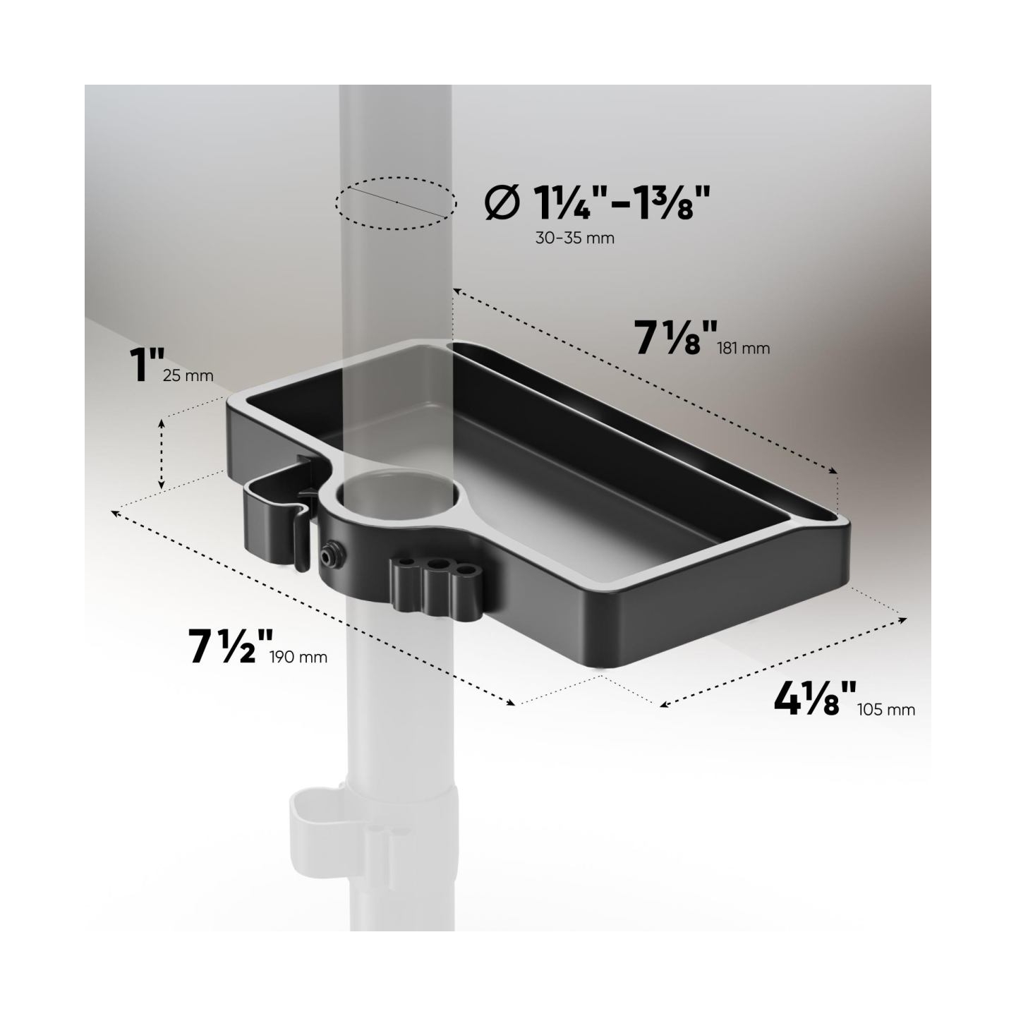 Onkron DESK MOUNT ACC ORGANIZER/BLACK A35-B ONKRON