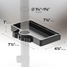 Onkron DESK MOUNT ACC ORGANIZER/BLACK A35-B ONKRON