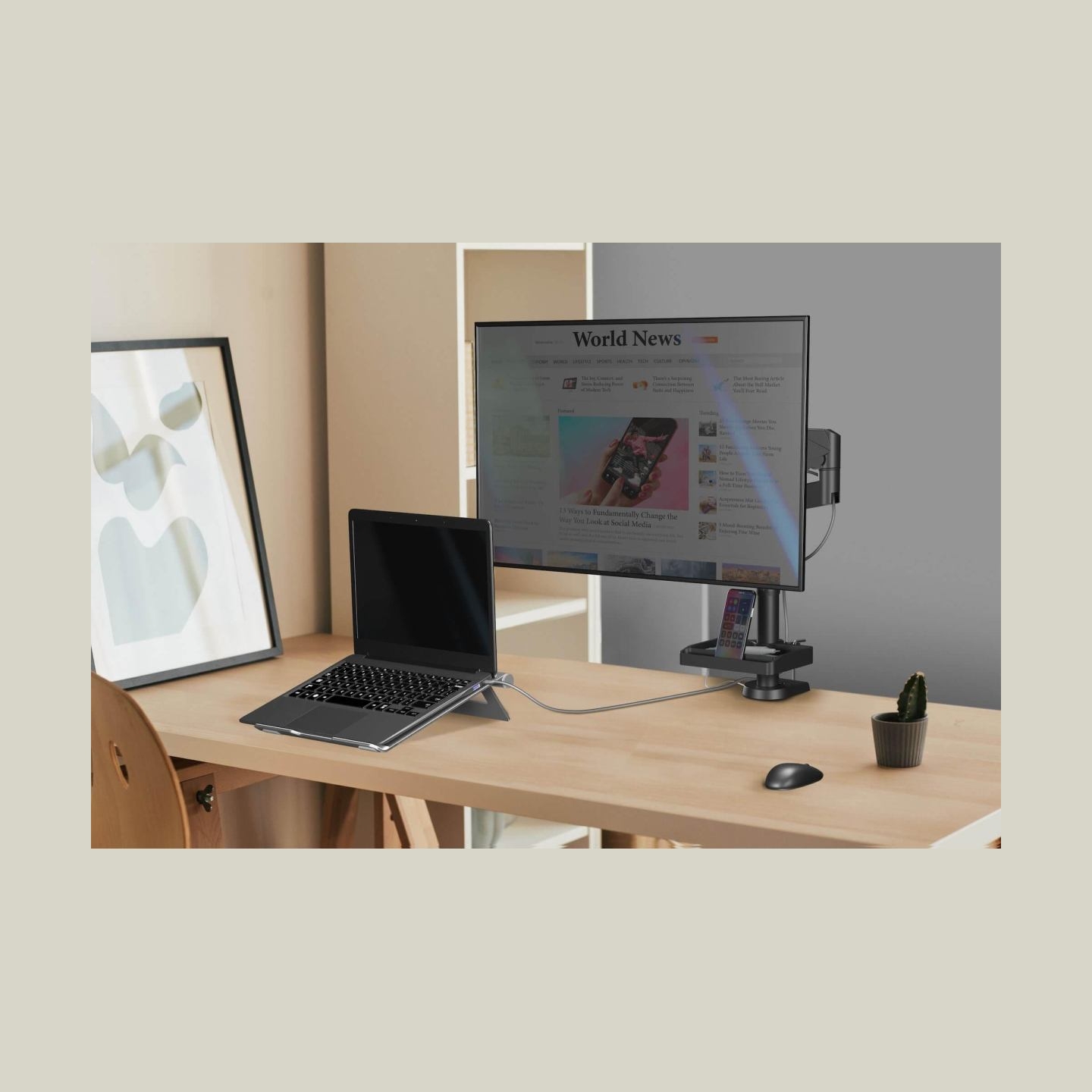 Onkron DESK MOUNT ACC ORGANIZER/BLACK A35-B ONKRON