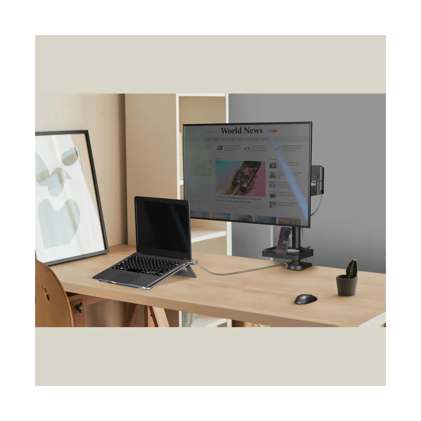 Onkron DESK MOUNT ACC ORGANIZER/BLACK A35-B ONKRON