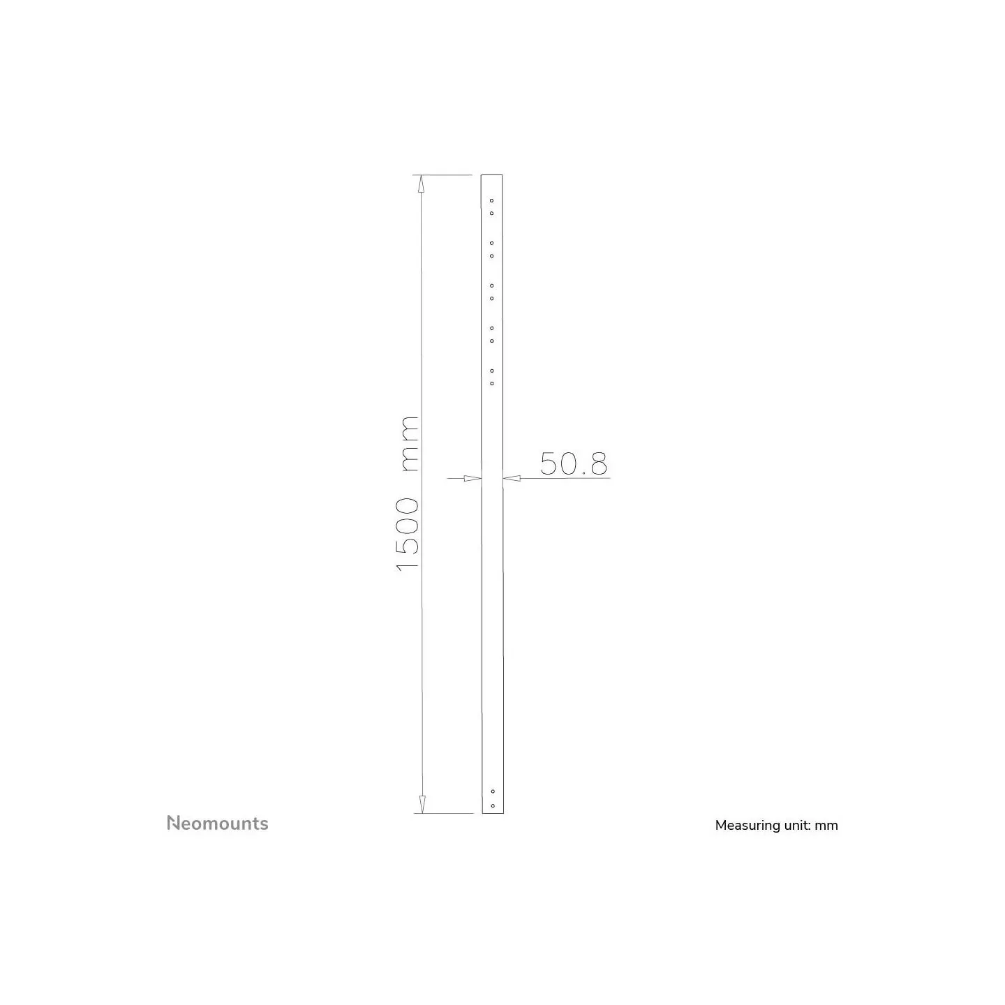 Neomounts TV SET ACC MOUNT EXTENS. POLE/50KG FPMA-CP150BLACK NEOMOUNTS