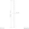 Neomounts TV SET ACC MOUNT EXTENS. POLE/50KG FPMA-CP150BLACK NEOMOUNTS