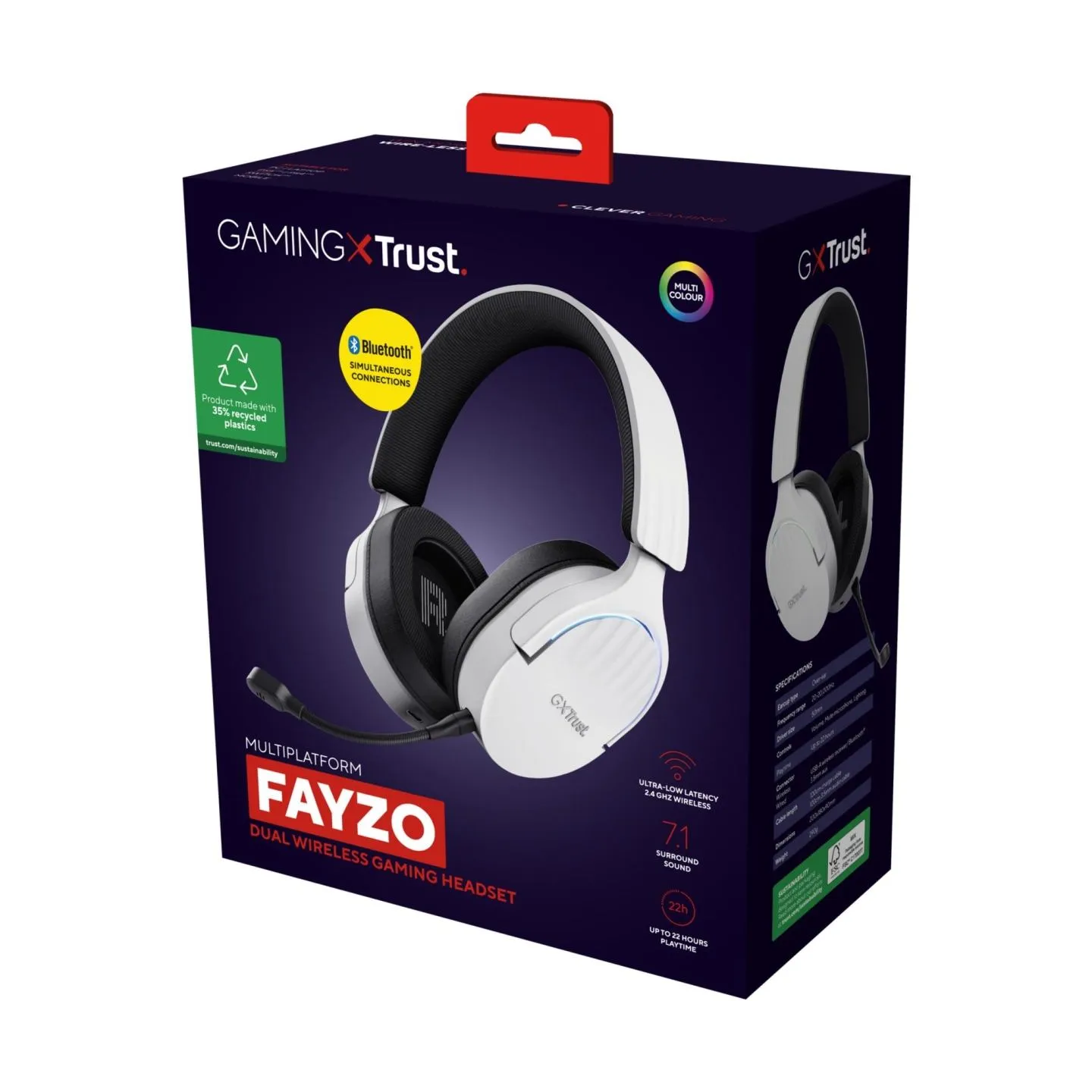 Trust HEADSET WRL GXT491W FAYZO/WHT 25304 TRUST