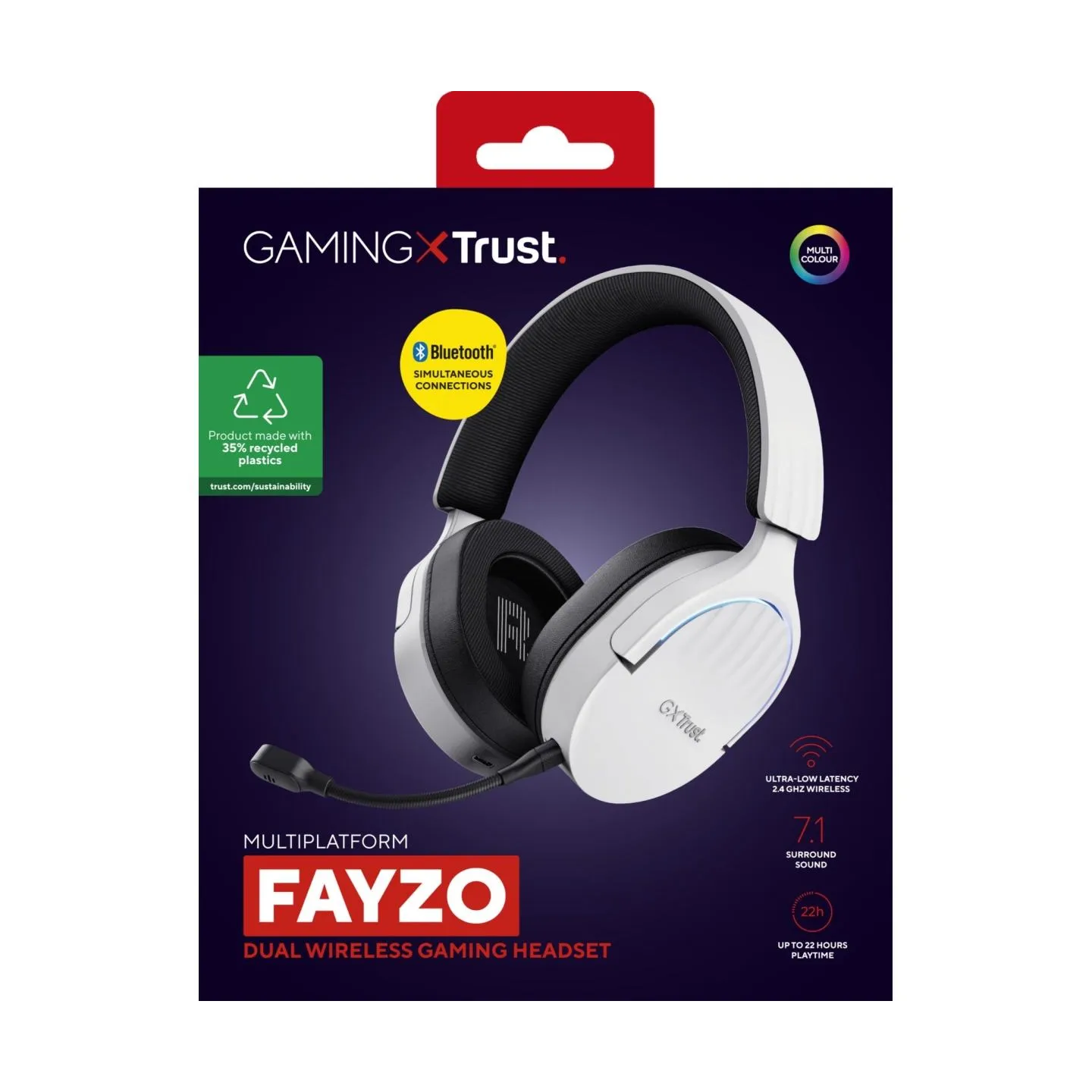 Trust HEADSET WRL GXT491W FAYZO/WHT 25304 TRUST