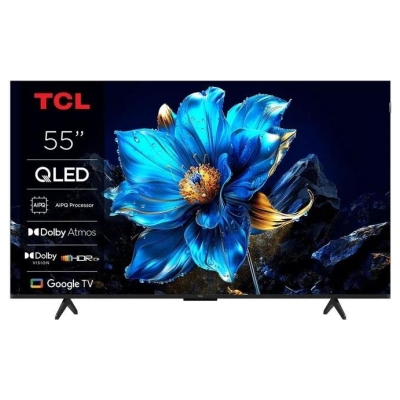 TCL 4K QLED TV | 55T69C | 55 | Smart TV | Google TV | UHD | Black