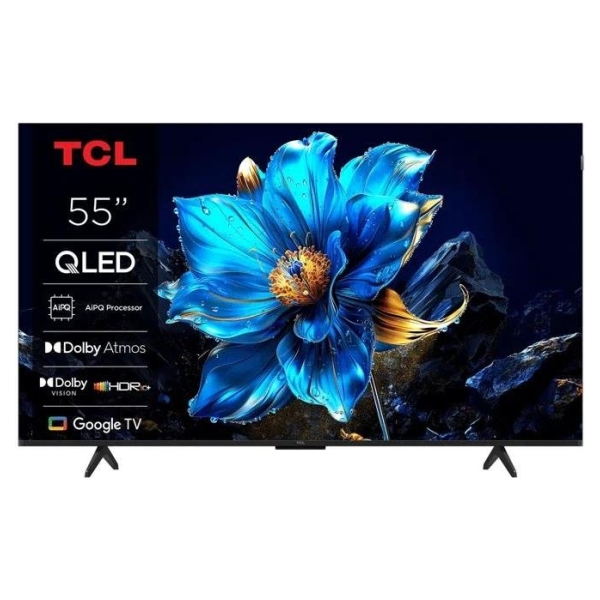 TCL 4K QLED TV | 55T69C | 55 | Smart TV | Google TV | UHD | Black