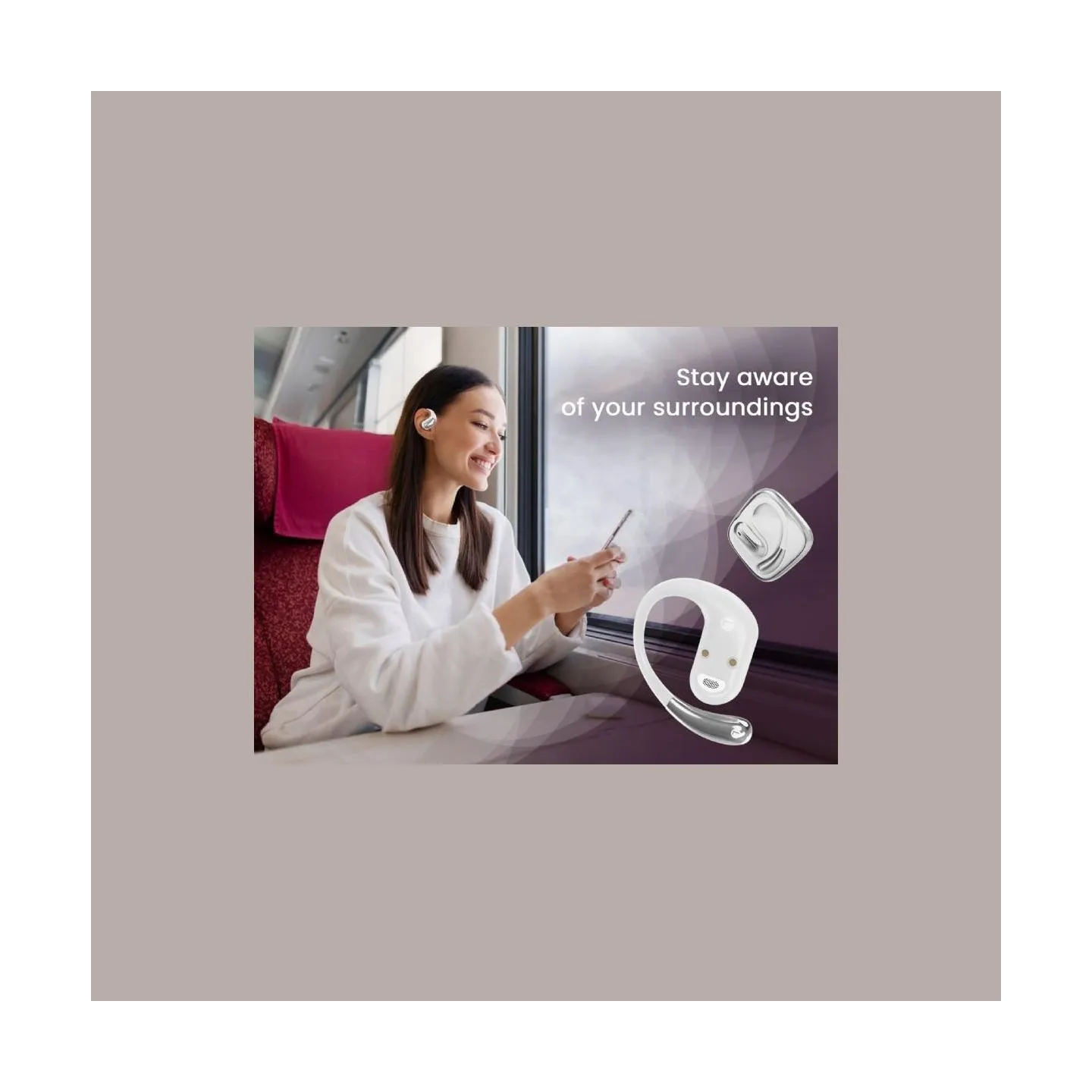 Gembird BT open-ear TWS headphones white