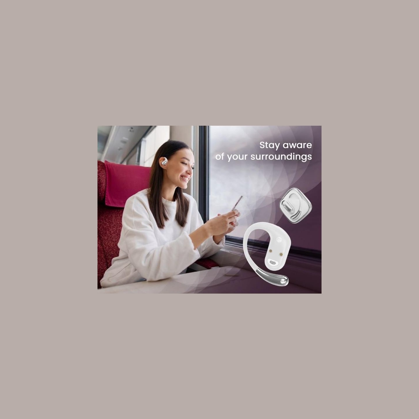 Gembird HEADSET BLUETOOTH OPEN EAR/TWS WHITE OWS-01-W GEMBIRD