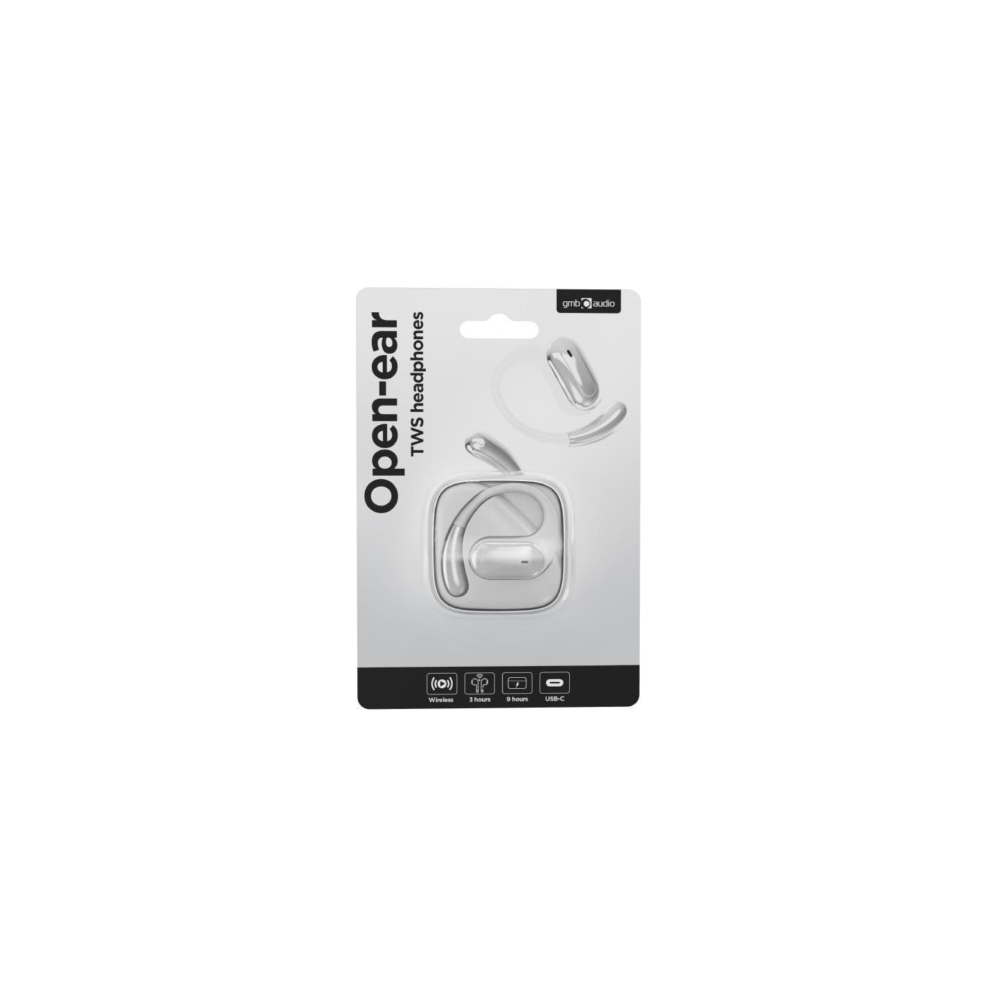 Gembird HEADSET BLUETOOTH OPEN EAR/TWS WHITE OWS-01-W GEMBIRD
