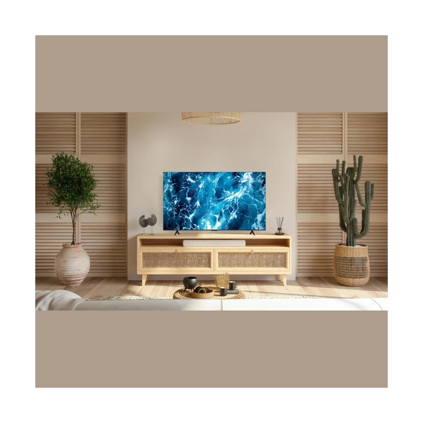 TCL 4K QLED TV | 55T69C | 55 | Smart TV | Google TV | UHD | Black