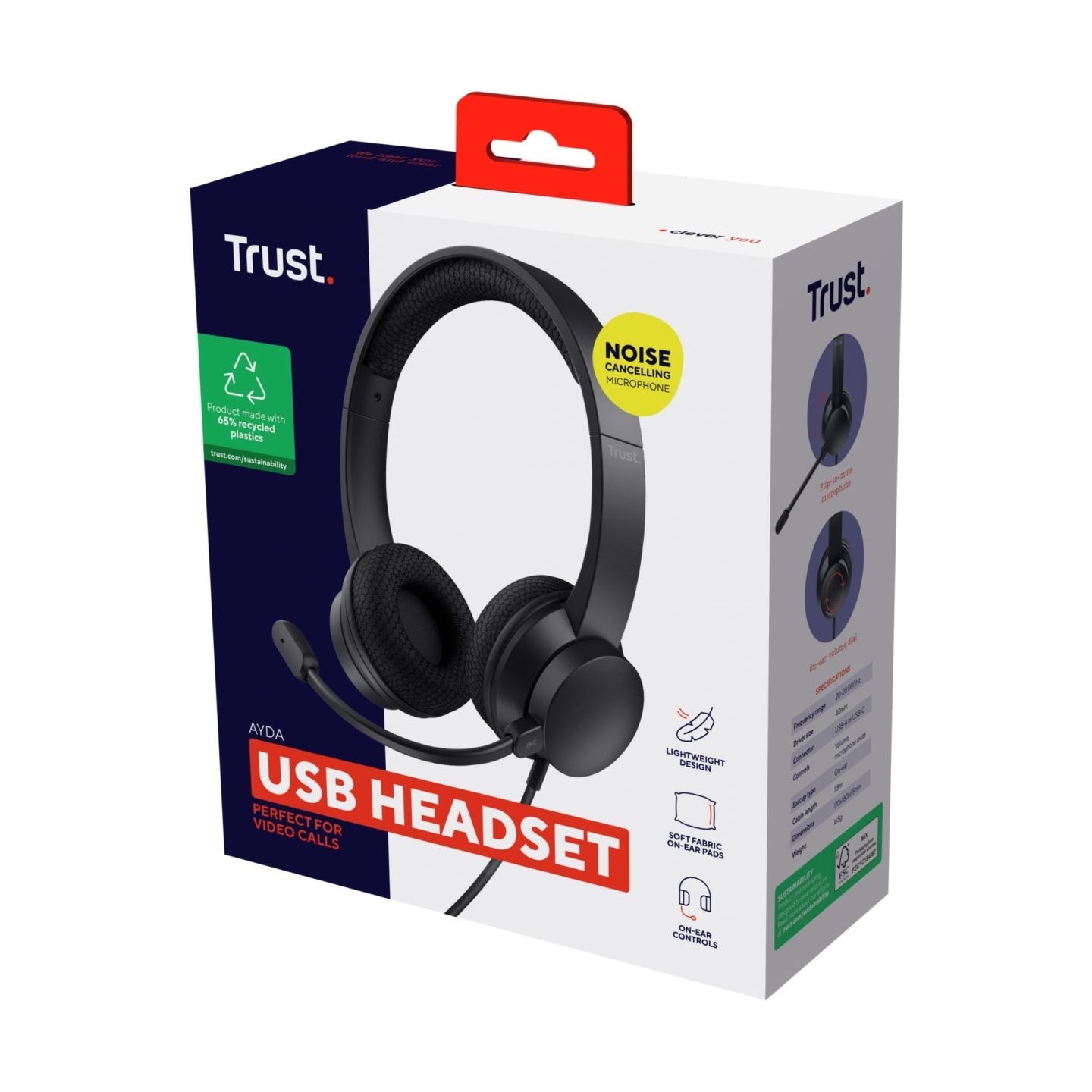 Trust HEADSET AYDA USB-ENC PC/25089 TRUST