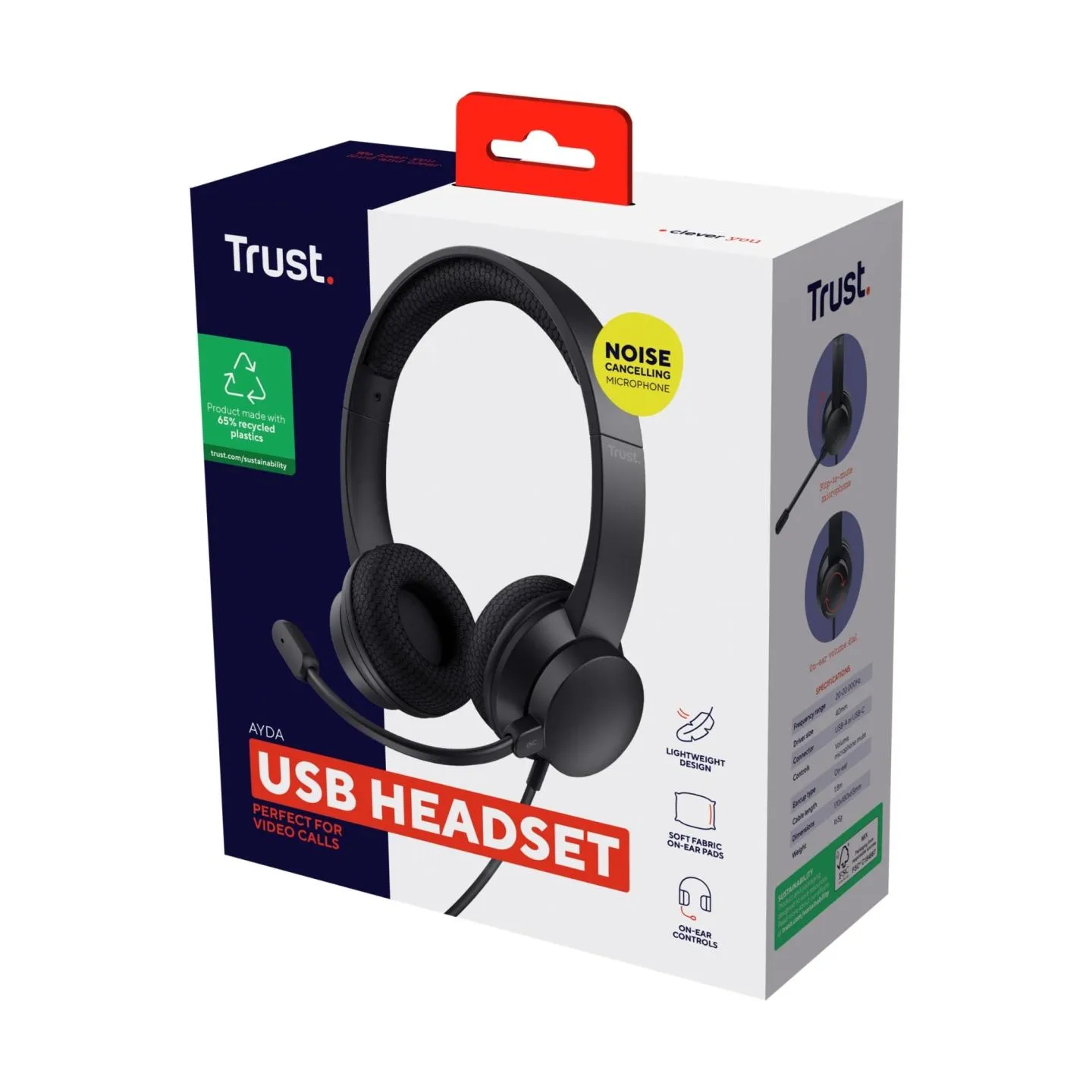 Trust HEADSET AYDA USB-ENC PC/25089 TRUST