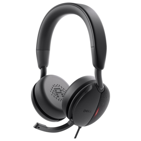 Dell | Pro Wired On-Ear Headset | WH5024 | Built-in microphone | USB Type-A | ANC | Black
