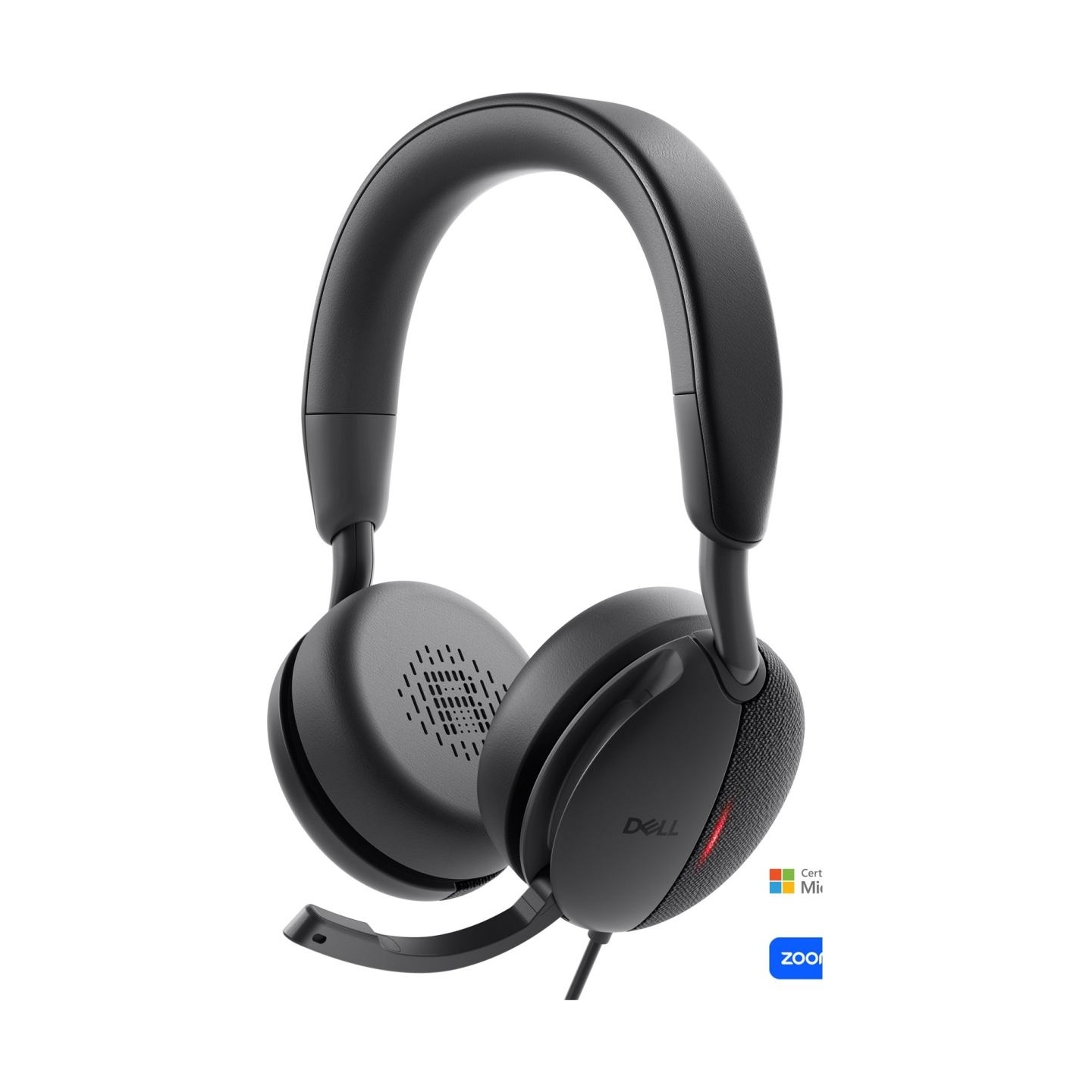 Dell | Pro Wired On-Ear Headset | WH5024 | Built-in microphone | USB Type-A | ANC | Black