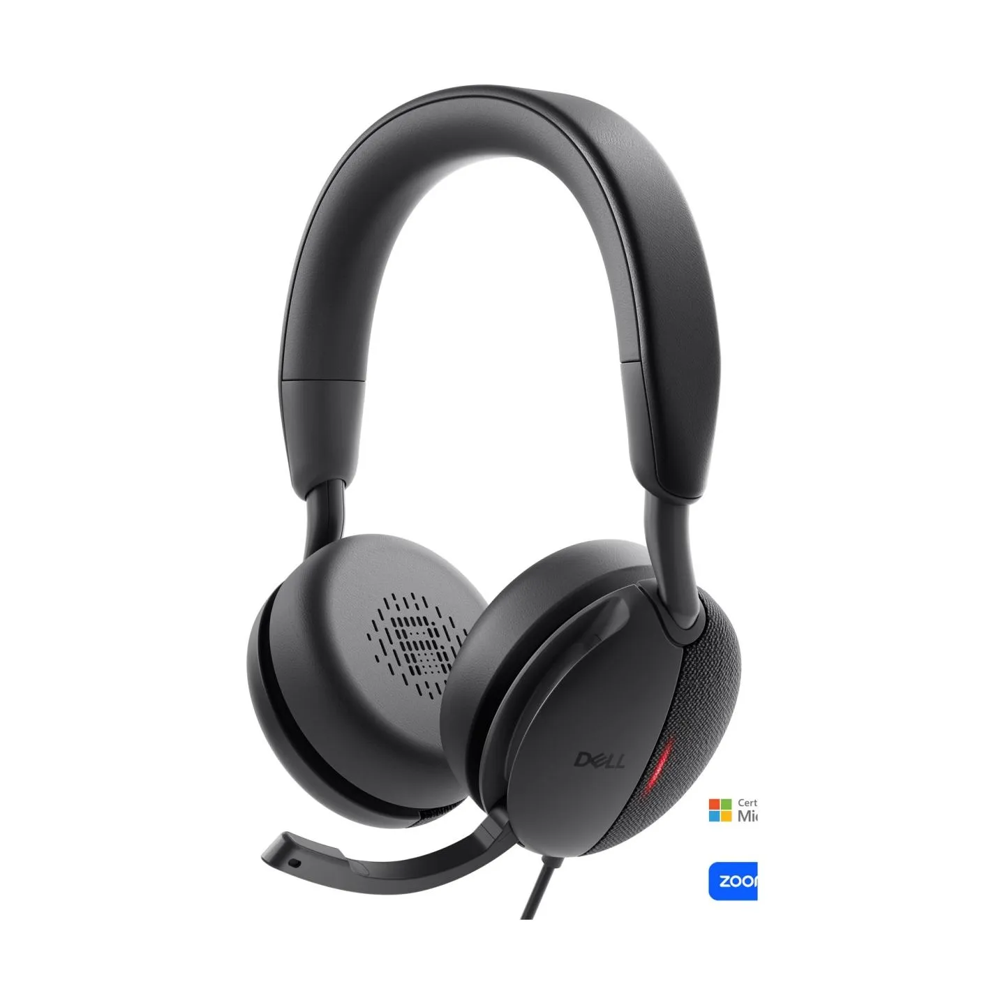 Dell | Pro Wired On-Ear Headset | WH5024 | Built-in microphone | USB Type-A | ANC | Black