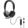 Dell | Pro Wired On-Ear Headset | WH5024 | Built-in microphone | USB Type-A | ANC | Black