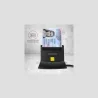Axagon desktop stand reader Smart card / ID card AXAGON CRE-SM2 with USB 2.0 interface include SD, microSD and SIM card slots.