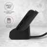 Axagon desktop stand reader Smart card / ID card AXAGON CRE-SM2 with USB 2.0 interface include SD, microSD and SIM card slots.