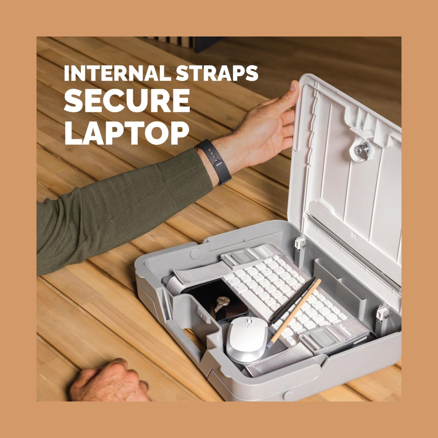 Fellowes | Breyta 2in1 Laptop Carry Case/Laptop Riser | White | 384 x 308 x 89 mm