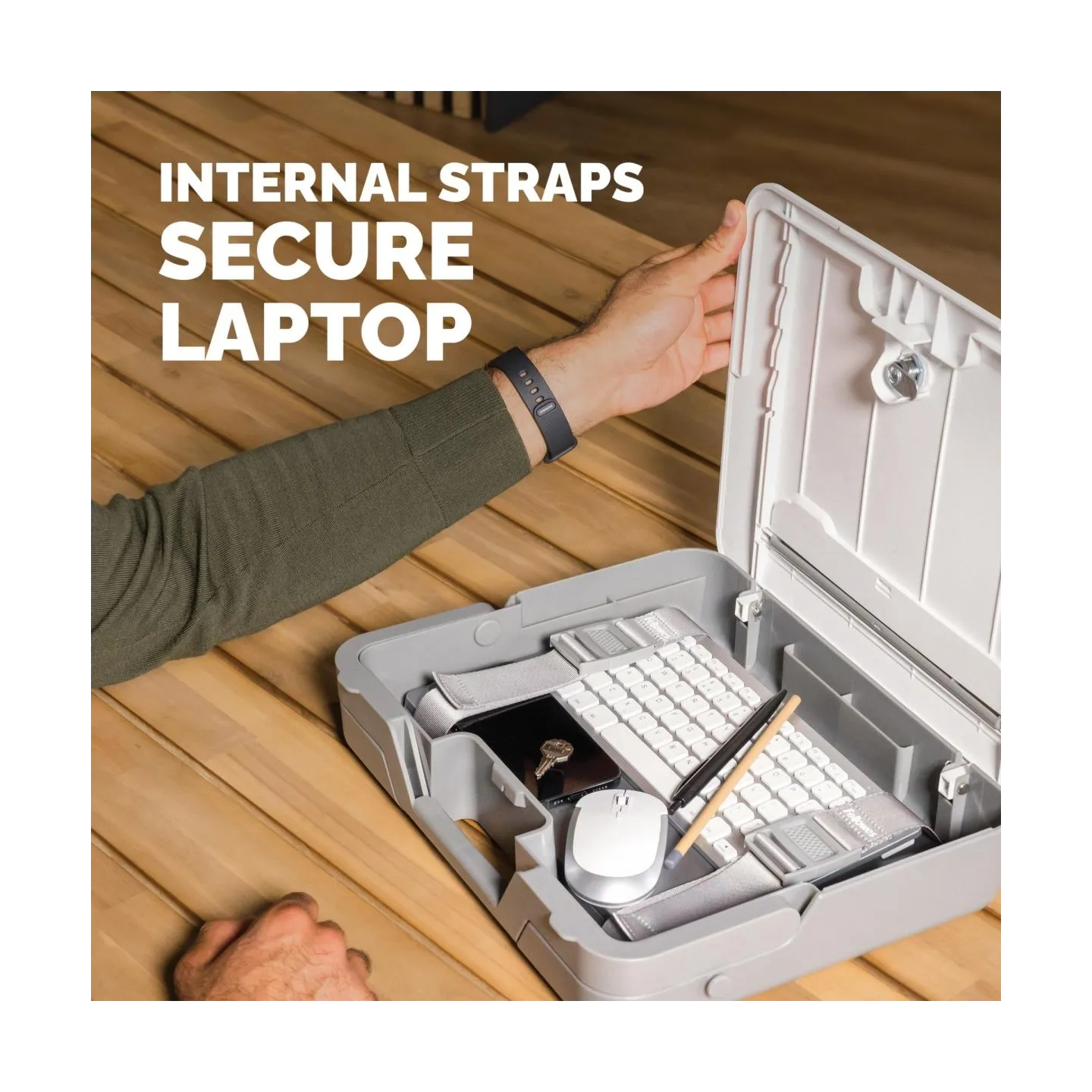 Fellowes | Breyta 2in1 Laptop Carry Case/Laptop Riser | White | 384 x 308 x 89 mm