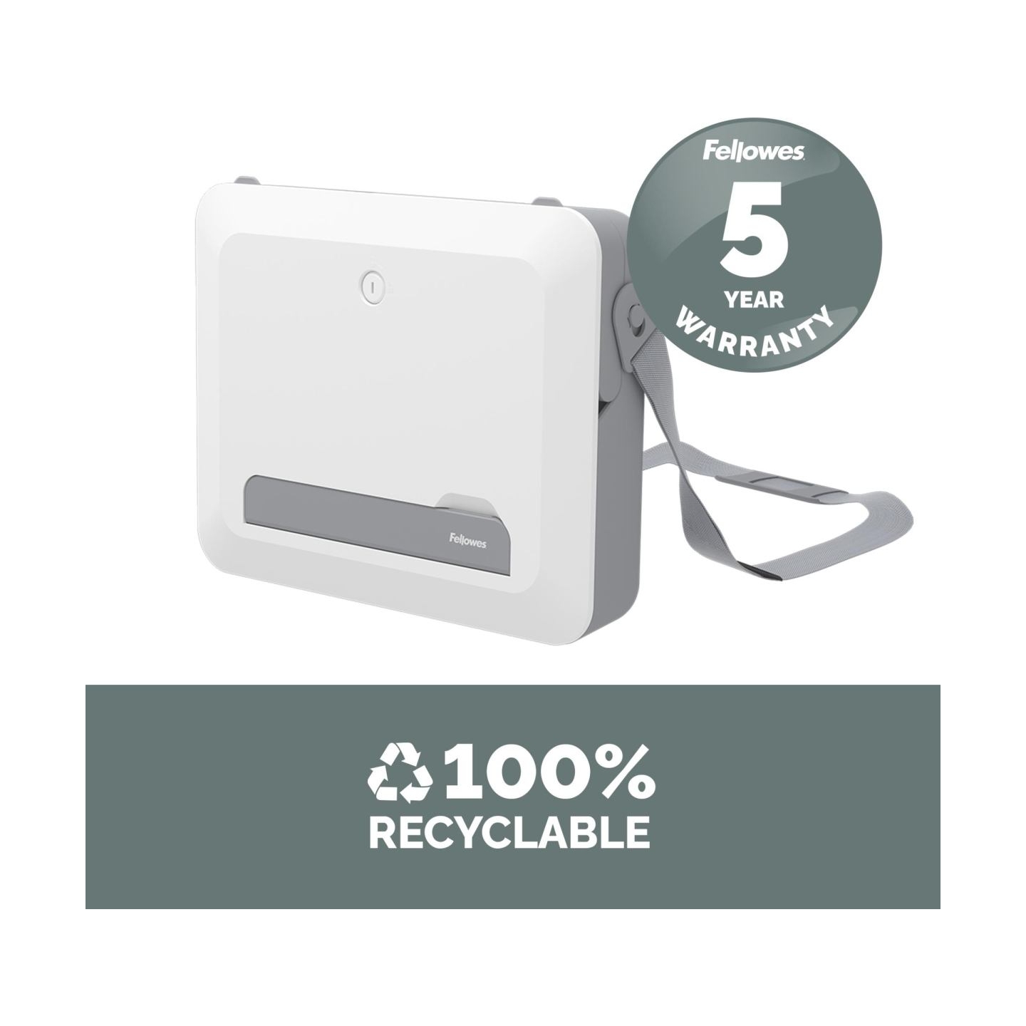 Fellowes | Breyta 2in1 Laptop Carry Case/Laptop Riser | White | 384 x 308 x 89 mm