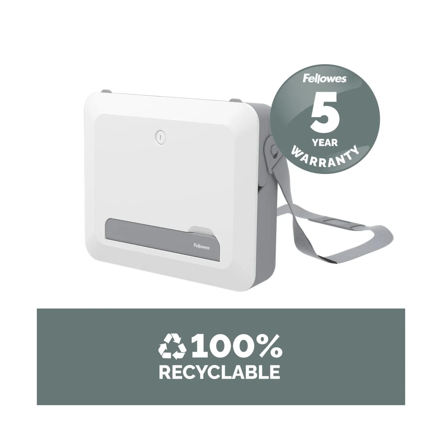 Fellowes | Breyta 2in1 Laptop Carry Case/Laptop Riser | White | 384 x 308 x 89 mm