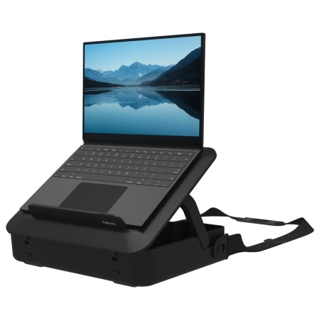 Fellowes | Breyta 2in1 Laptop Carry Case/Laptop Riser | Black | 384 x 308 x 89 mm