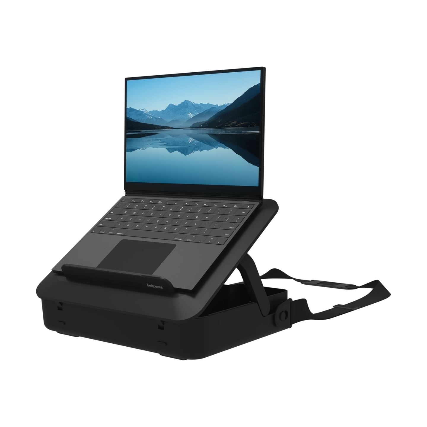 Fellowes | Breyta 2in1 Laptop Carry Case/Laptop Riser | Black | 384 x 308 x 89 mm