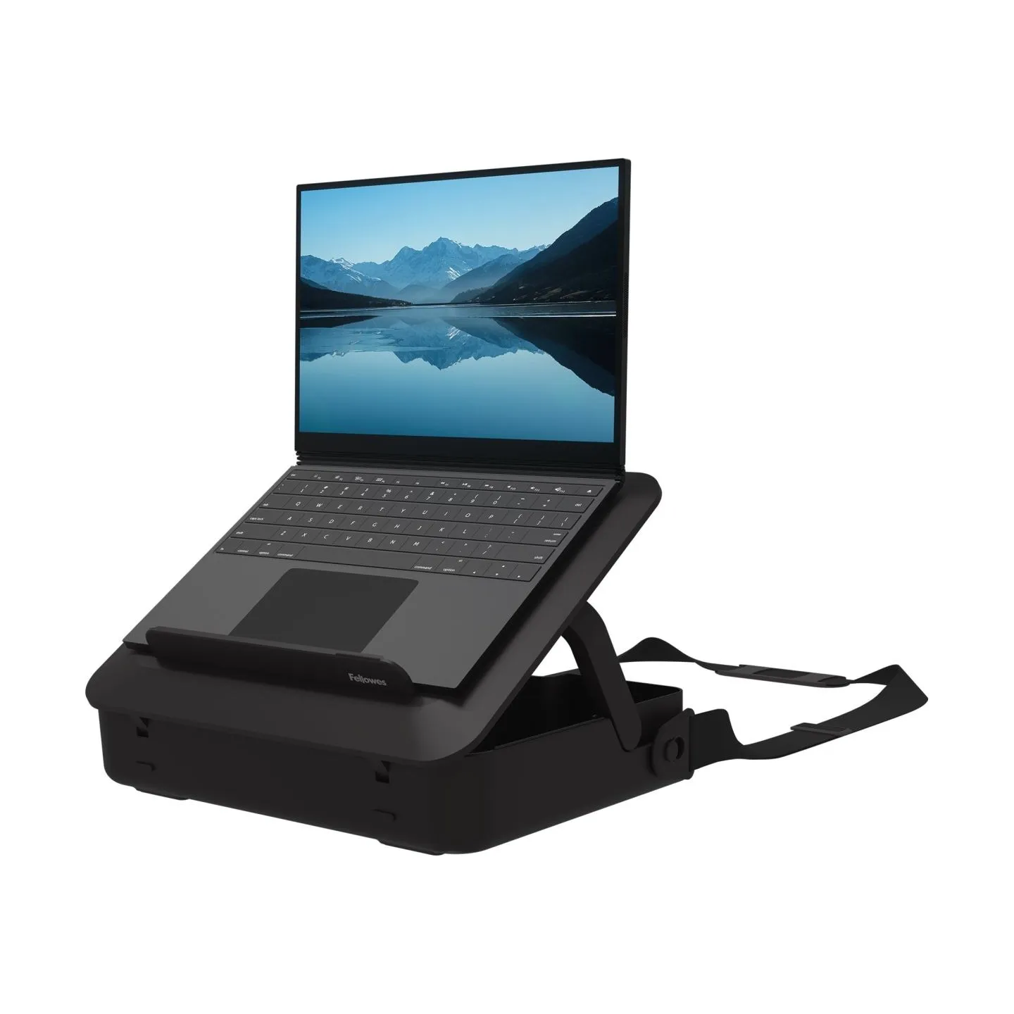 Fellowes | Breyta 2in1 Laptop Carry Case/Laptop Riser | Black | 384 x 308 x 89 mm