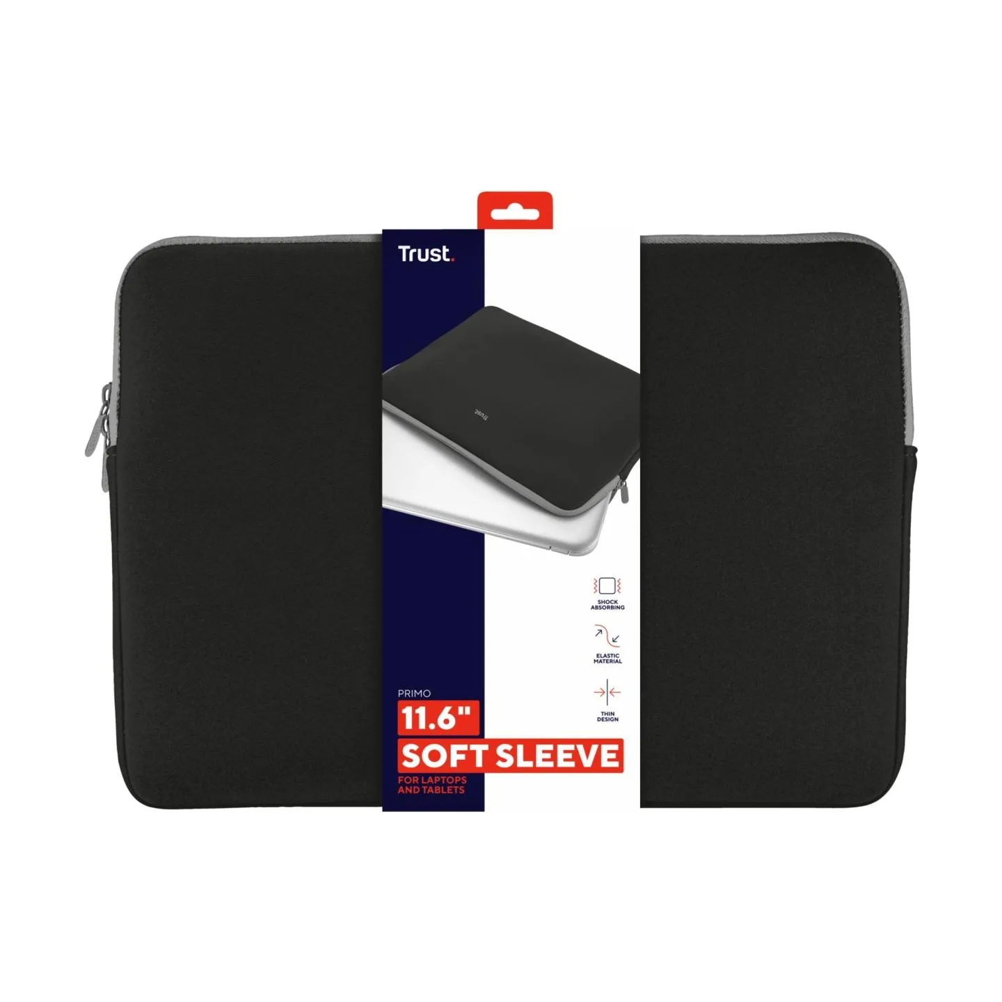 Trust NB SLEEVE 11.6" PRIMO BLACK/21254 TRUST