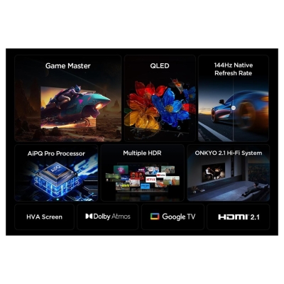 TCL TV Set|TCL|55 "|4K Ultra HD|3840 x 2160 pixels|Flat|16:9|QLED|55P8K