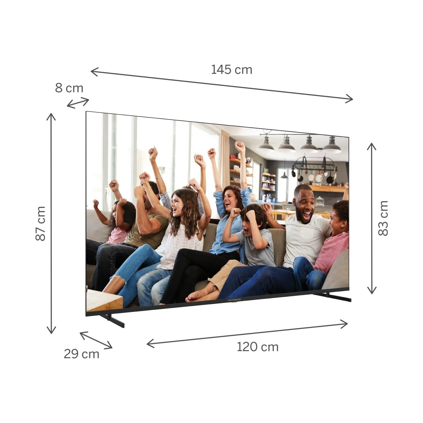 Thomson TV Set|THOMSON|65 "|4K Ultra HD|3840 x 2160 pixels|Flat|16:9|LED|65UG4S14