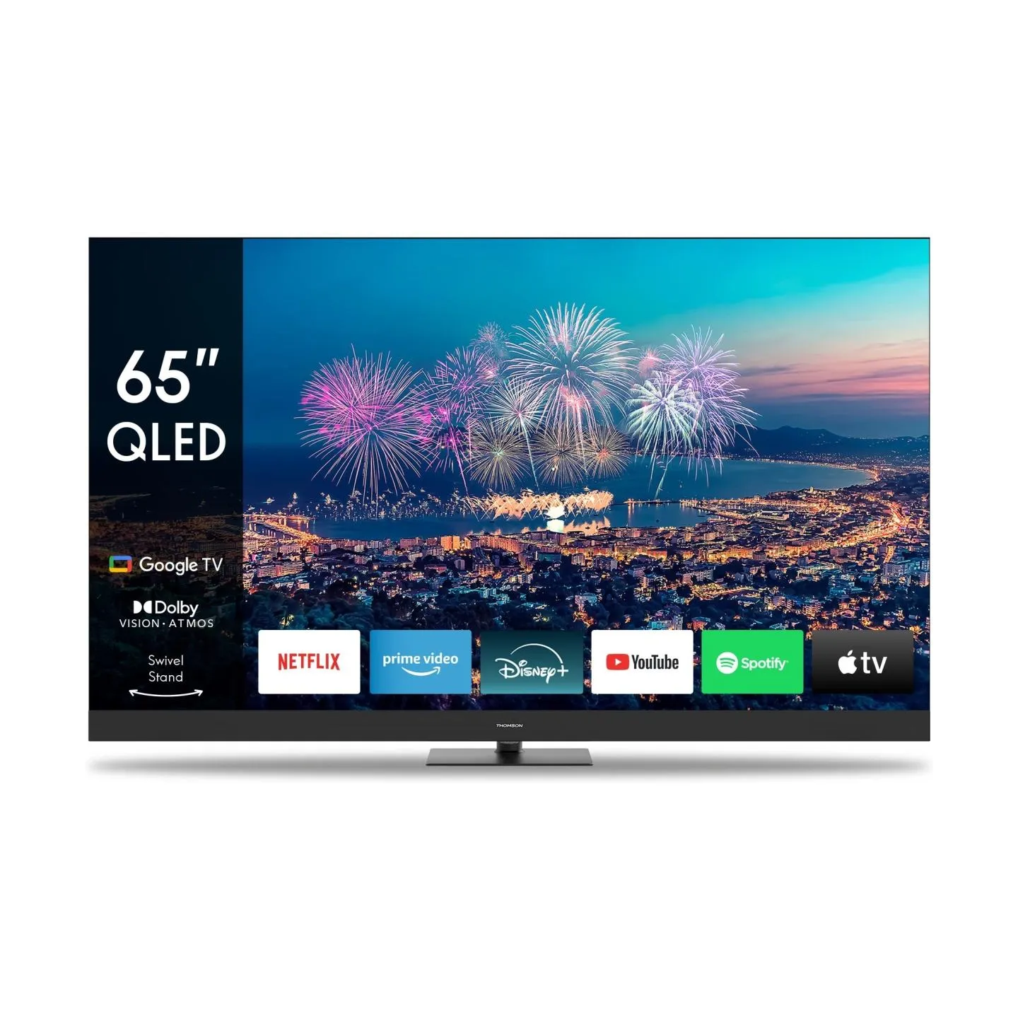 Thomson TV Set|THOMSON|65 "|4K Ultra HD|3840 x 2160 pixels|Flat|16:9|QLED|65QG6C14