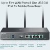 Tp-Link Wireless Router|TP-LINK|Omada AX3000 Gigabit VPN Router|Data speed 3000 Mbit/s|Ethernet WAN Yes|WAN connection type SFP|