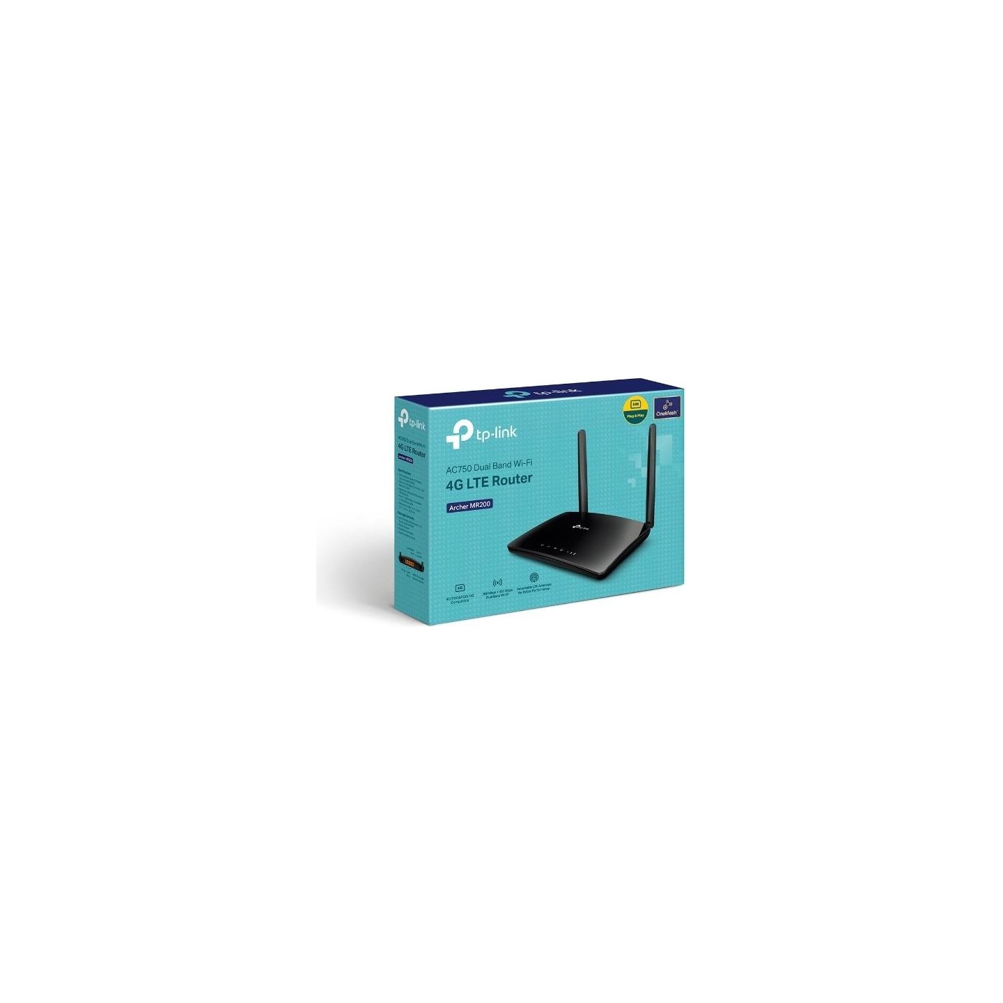 Tp-Link Wireless Router|TP-LINK|Router|750 Mbps|LAN \ WAN ports 1|Number of antennas 2|4G|ARCHERMR202
