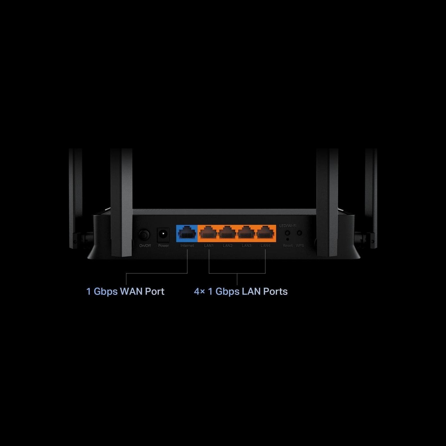 Tp-Link Archer BE220 | BE3600 Dual-Band Wi-Fi 7 Router | 802.11be | Ethernet LAN (RJ-45) ports 4 | 10/100/1000 Mbit/s | Mesh Sup