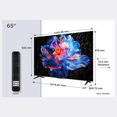 TCL LED 4K TV | 65V6C | 65 | Smart TV | Google TV | Black