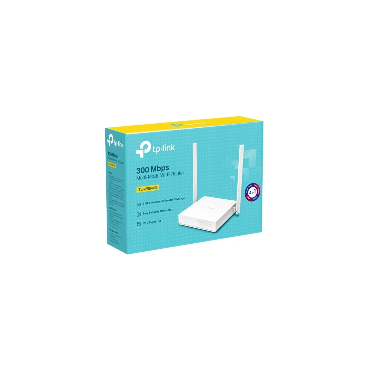 Tp-Link Router | TL-WR844N | 802.11n | 300 Mbit/s | 10/100 Mbit/s | Ethernet LAN (RJ-45) ports 4 | Mesh Support No | MU-MiMO Yes