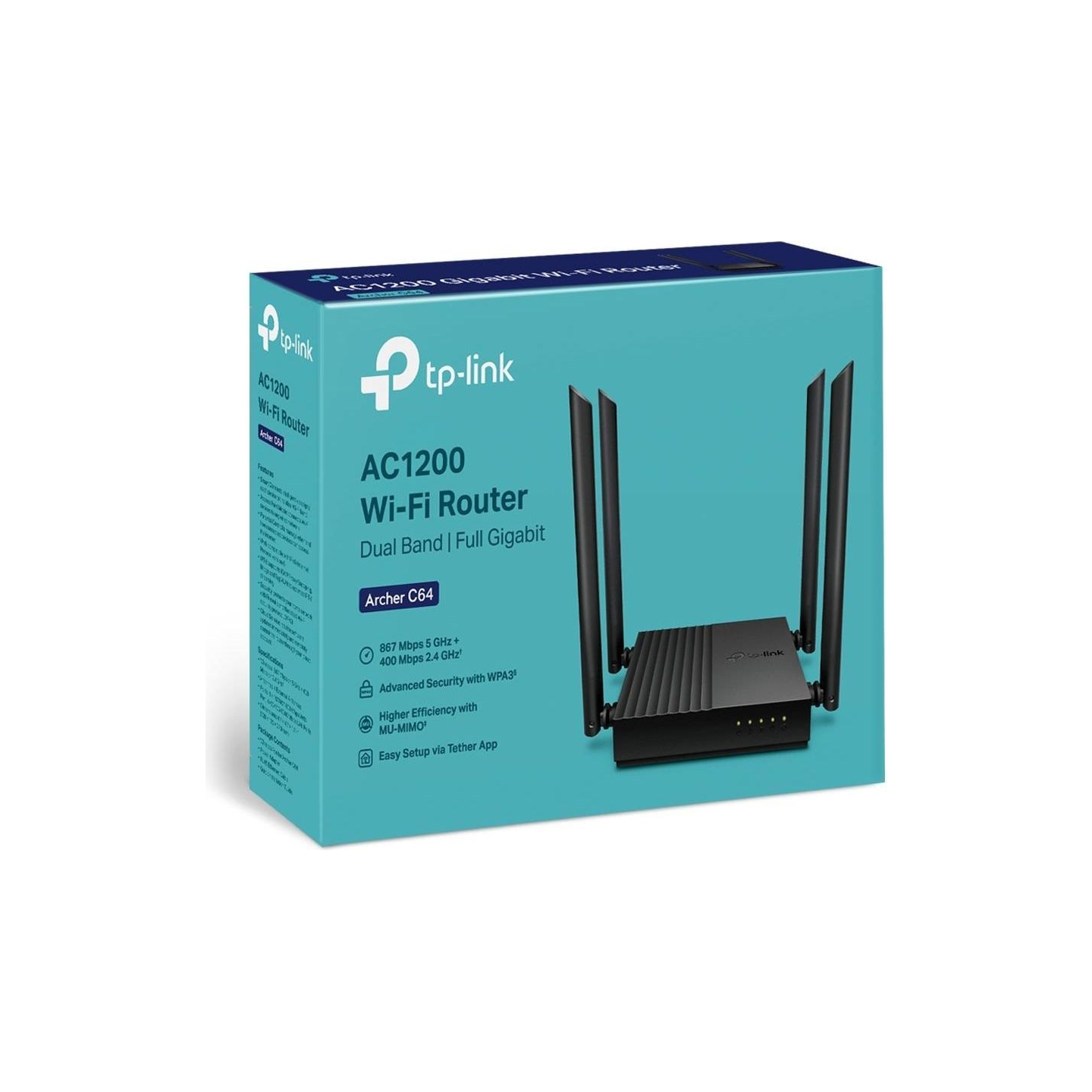 Tp-Link Wireless Router|TP-LINK|Wi-Fi 5 (802.11ac)|Data speed 1200 Mbit/s|Ethernet WAN Yes|Ethernet LAN Yes|4xLAN ports|ARCHERC6