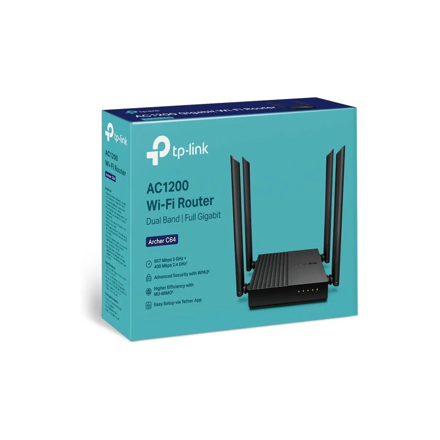 Tp-Link Wireless Router|TP-LINK|Wi-Fi 5 (802.11ac)|Data speed 1200 Mbit/s|Ethernet WAN Yes|Ethernet LAN Yes|4xLAN ports|ARCHERC6