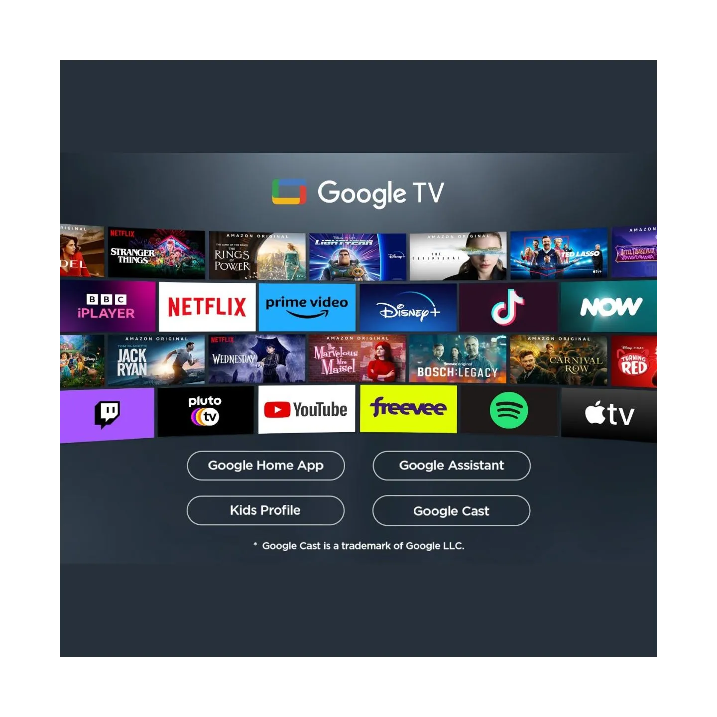 TCL LED 4K TV | 65V6C | 65 | Smart TV | Google TV | Black