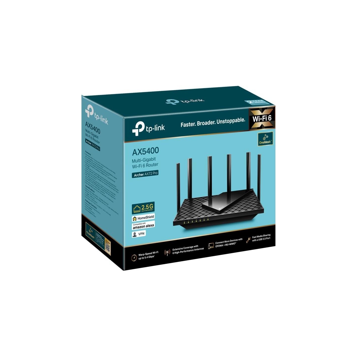 Tp-Link Wireless Router|TP-LINK|Wireless Router|5400 Mbps|Wi-Fi 6|IEEE 802.11a|IEEE 802.11 b/g|IEEE 802.11n|IEEE 802.11ac|IEEE 8