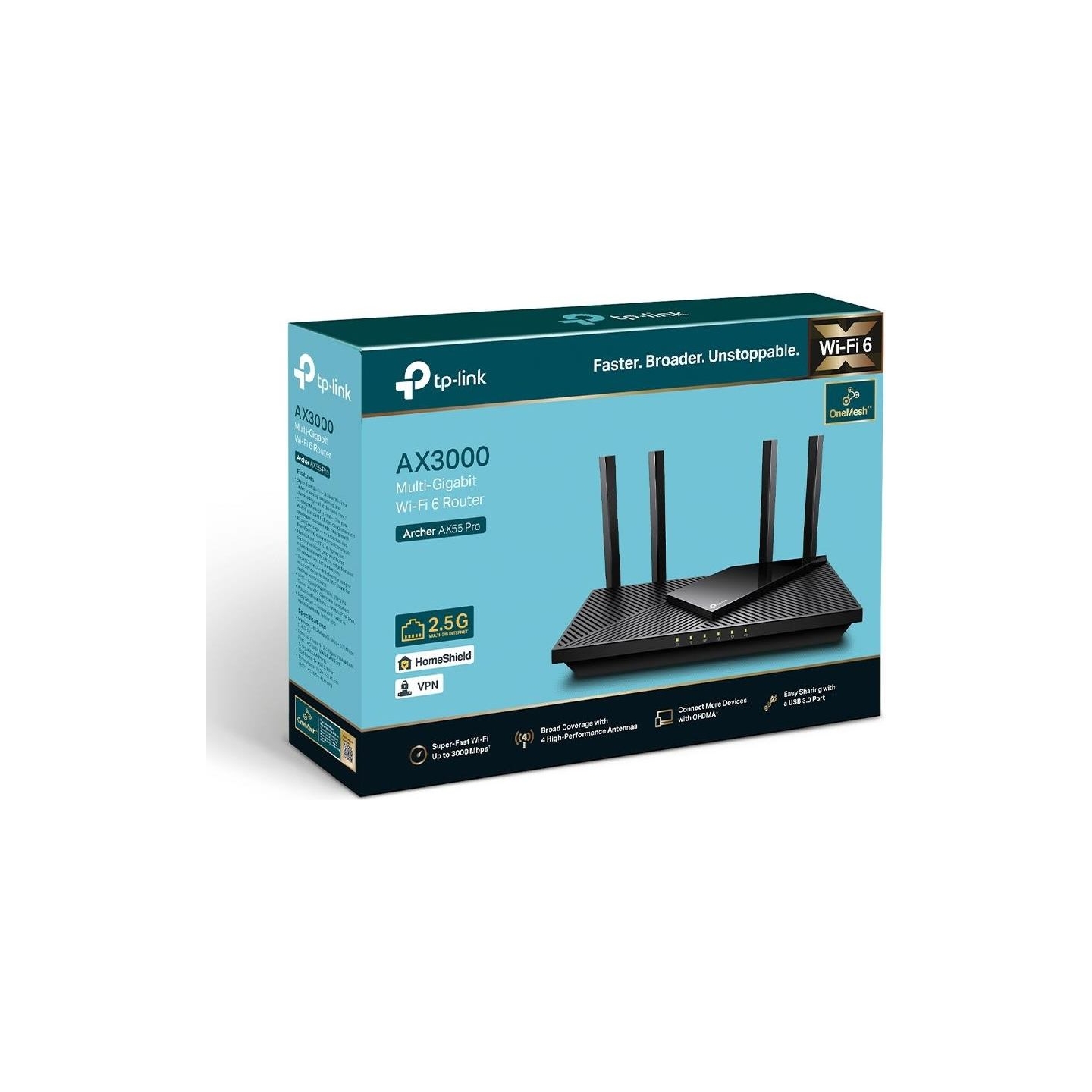 Tp-Link Wireless Router|TP-LINK|Wireless Router|3000 Mbps|Wi-Fi 6|IEEE 802.11a|IEEE 802.11 b/g|IEEE 802.11n|IEEE 802.11ac|IEEE 8