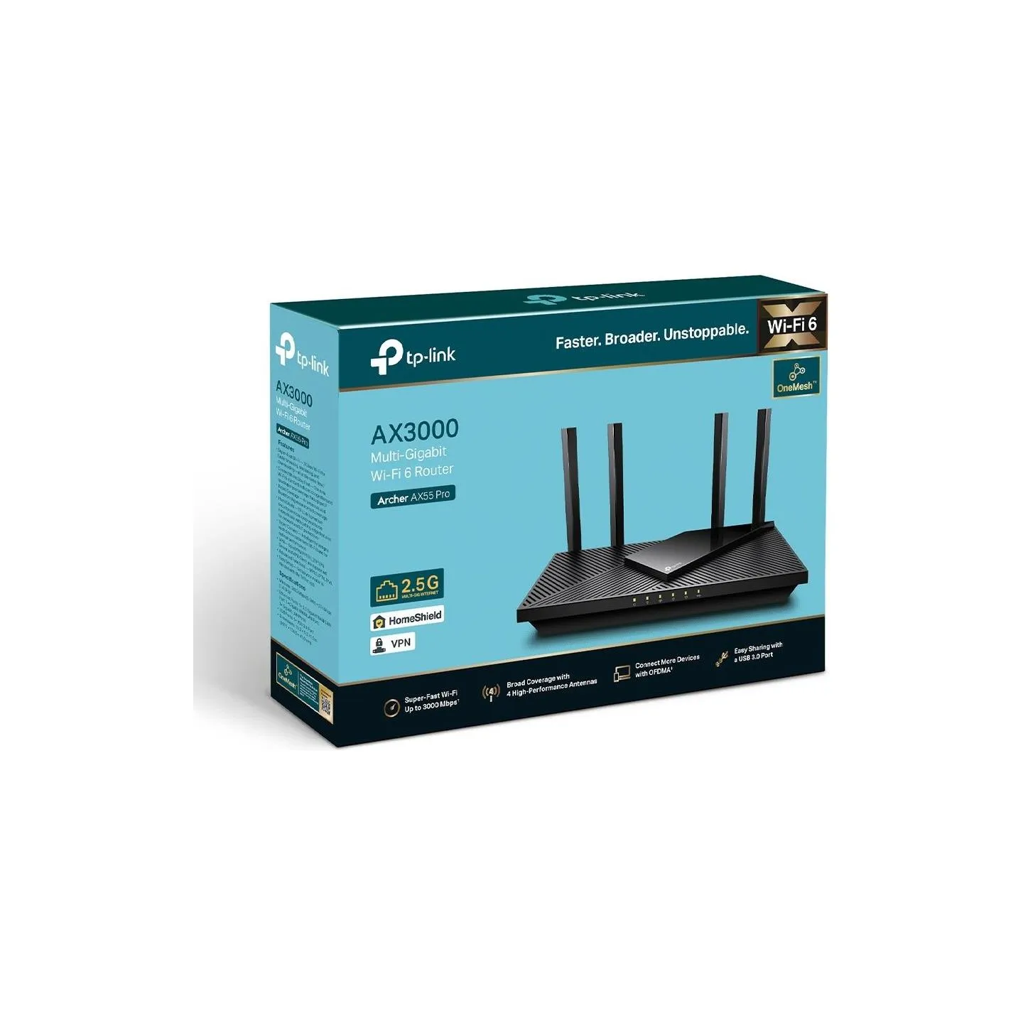 Tp-Link Wireless Router|TP-LINK|Wireless Router|3000 Mbps|Wi-Fi 6|IEEE 802.11a|IEEE 802.11 b/g|IEEE 802.11n|IEEE 802.11ac|IEEE 8