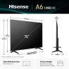Hisense 4K TV | 75A6Q | 75 | Smart TV | VIDAA Smart OS | UHD | Black