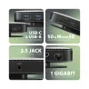 Axagon HMC-UFO USB 10Gbps hub, 2x USB-A, USB-C, HDMI 4k/60, RJ-45, M.2, SD/mSD, audio, PD