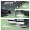 Axagon HMC-UFO USB hub 9in1 10Gbps HDMI M.2 NVMe LA